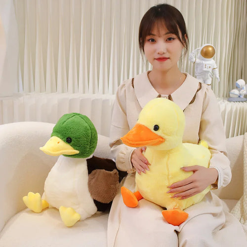 Load image into Gallery viewer, 32/44CM Cute Hairy Plush Duck Toys Kawaii Furry Duck Doll Stuffed Soft Animal Pillow Lovely Kids Girls Children Birthday Gift
