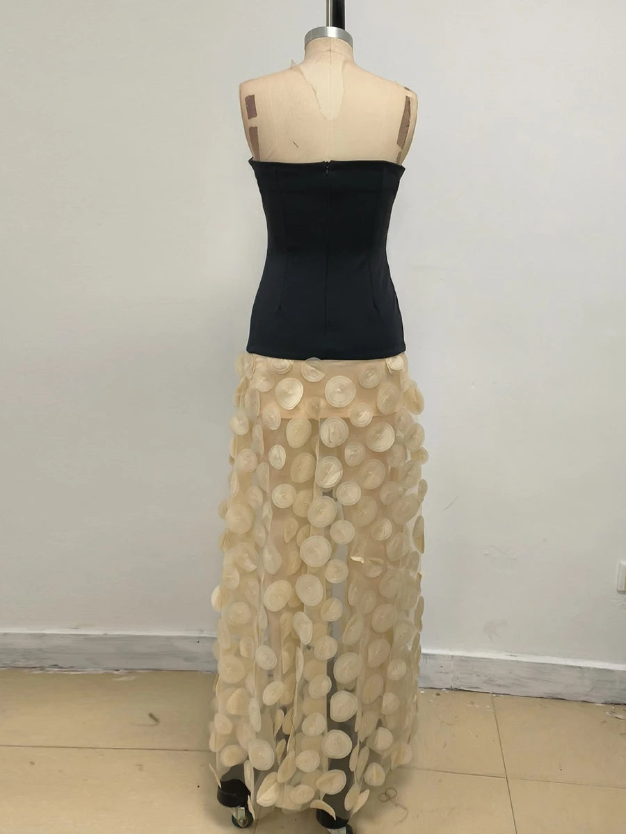 Hit Color Slimming Dresses For Women Slash Neck Sleeveless High Waist Temperament Dress Female Fashion Style New
