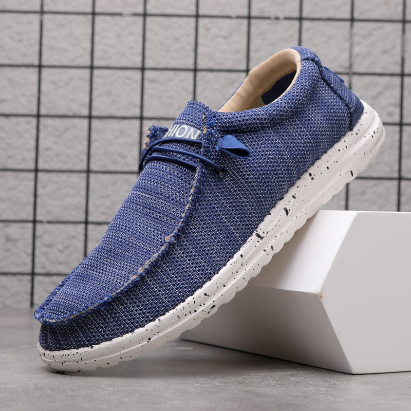 Men Canvas Shoes Fashion Men's Casual Shoes Light Non-slip Loafer Washed Denim Flat shoes Outdoor Sneakers Vulcanized Shoes