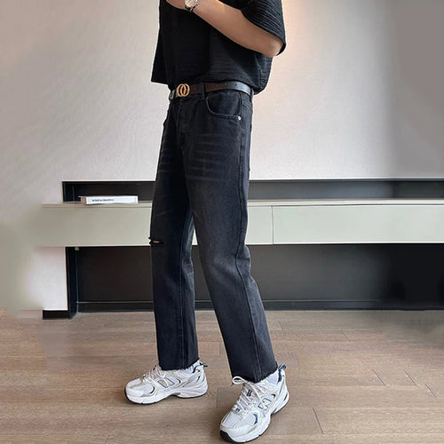 Load image into Gallery viewer, Spring Summer New Men&#39;s Jeans Korean Slim Fit Denim Pants Men Versatile Slight Elastic Trousers Fashion Tide 9C5131
