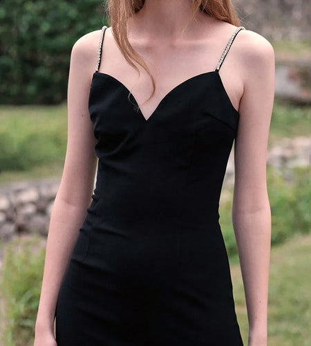 Solid Spliced Tassels Elegant Dresses for Women V Neck Sleveeless Patchwork Bead Mini Dress Female Fashion Clothing