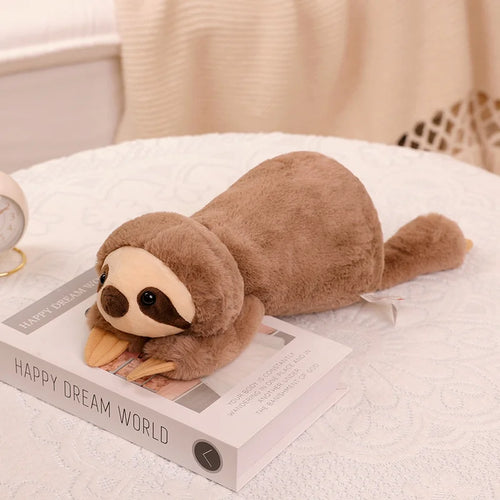 Load image into Gallery viewer, 45/55/65cm Soft Fox Crocodile Pillow Kawaii Sloth Raccoon Plush Toy Stuffed Animal Plush Appease Toys For Kids Girls Gift Decor
