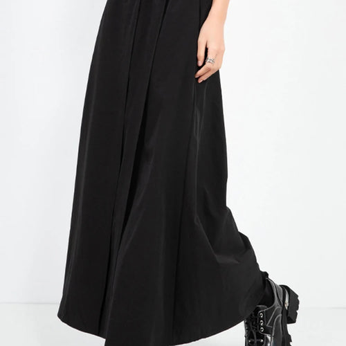 Load image into Gallery viewer, High Elastic Waist Black Irregular Pleated Long Wide Leg Pants New Trousers Women Fashion Tide Spring Autumn 2025 1DJ0963
