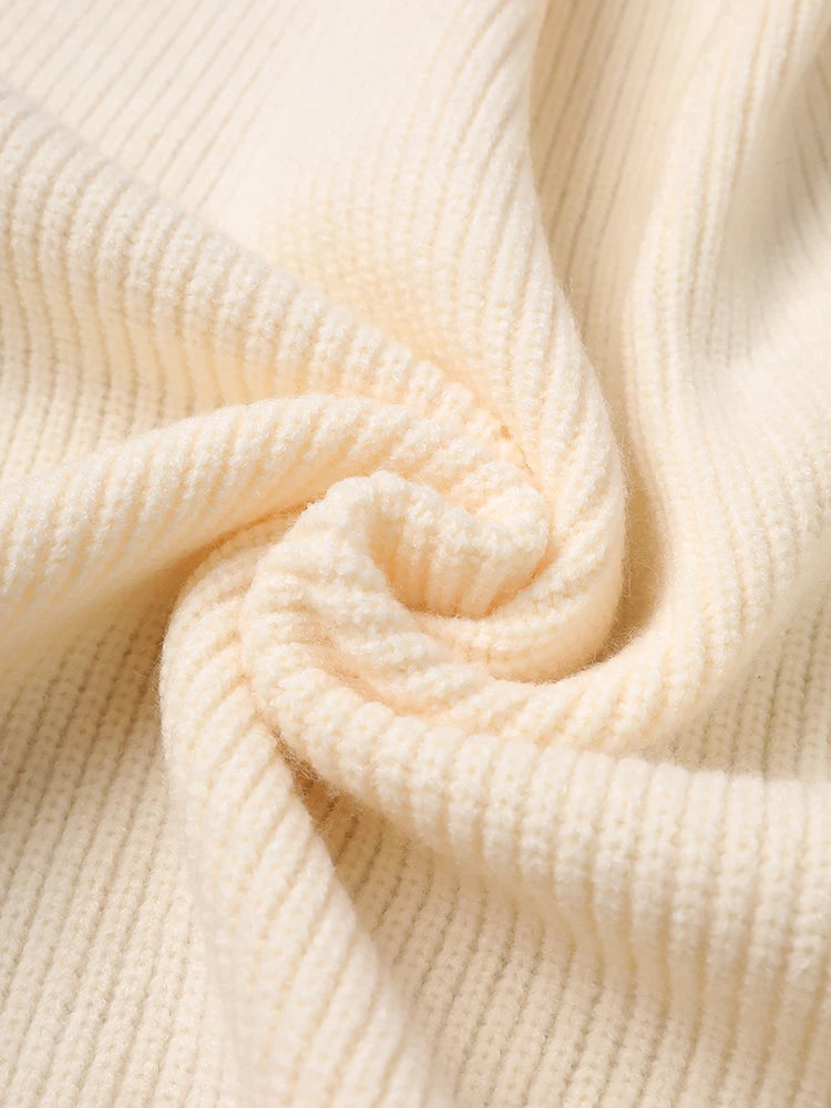 Women Orange Knitting Long Slit Big Size Dress New Turtleneck Long Sleeve Loose Fit Fashion Spring Autumn 2025 1DE5886