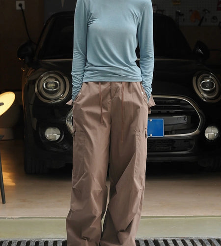 Women White Brief Backlesss Elegant Slim T-shirt New Round Neck Long Sleeve Fashion Tide Spring Summer 2025 1DJ1477