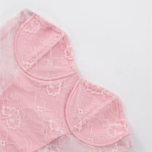 Load image into Gallery viewer, Lace Hollow Out Sexy Mini Dress Women Summer New Off-shoulder Strapless Sleeveless Backless A-line Club Party Dress
