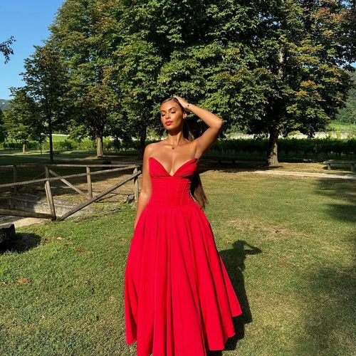 Load image into Gallery viewer, Summer Wedding Guest Party Dresses 2024 New Arrivals Maxi Elegant Formal Occasion Dress Strapless Sexy Corset Dress
