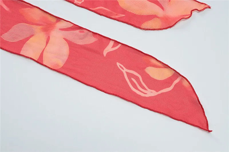 Halter Deep V Neck Ruffled Sexy Maxi Dress For Women Fashion Sleeveless Backless High Waist Bodycon Club Printed Dress