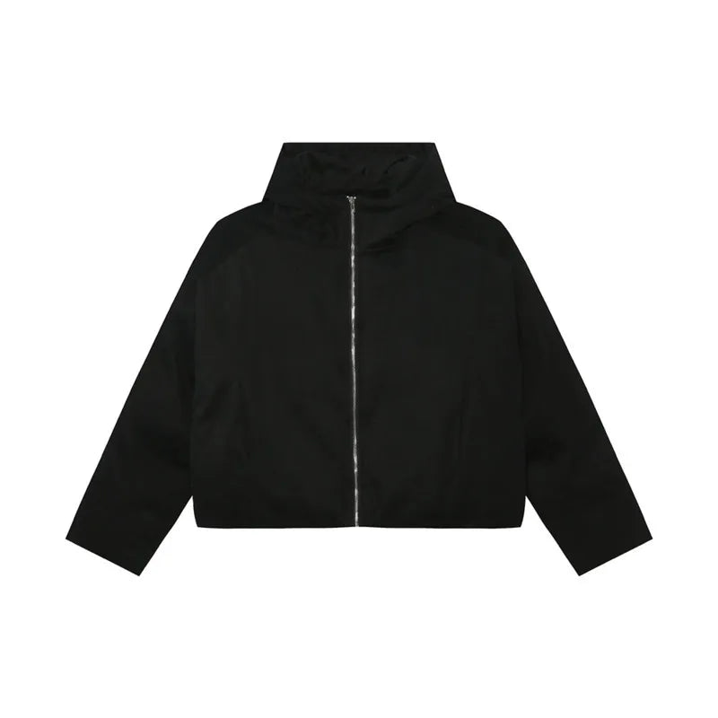 Men's Padded Jackets Hooded Korean Style Zipper Thickened Coats Solid Color Casual Simpl Short Male Cotton Tops 2024 9C9332