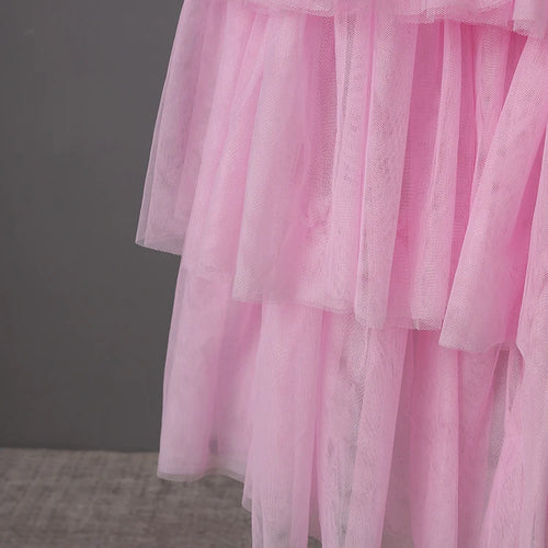 Load image into Gallery viewer, Mesh T-shirt Cake Half-body Skirt Two Pieces Suit New Round Neck Short Sleeve Women Fashion Spring Summer 2025 CPG3209
