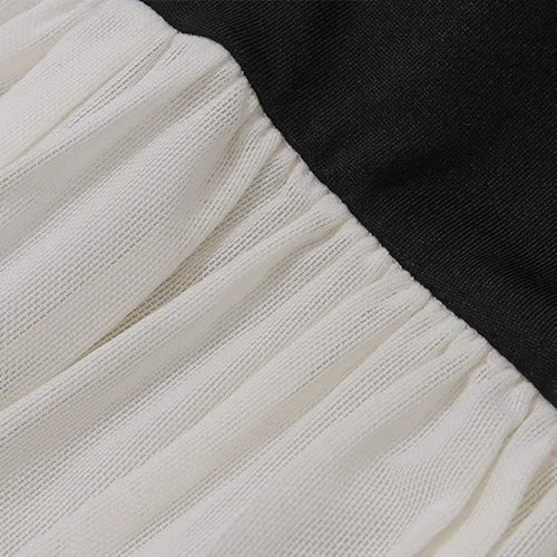 Load image into Gallery viewer, Elegant Strapless Backless Sexy Mini Dress For Women New Off-shoulder Long Flare Sleeve Pleated Club Party Dress
