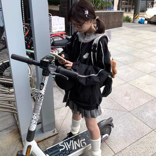 Load image into Gallery viewer, Rabbit Embroidered Hoodie Women Clothing Patchwork Hooded Long Sleeve Zipper Outwear 2024 Ropa Mujer Casual Chic Y2k Sweatshirts
