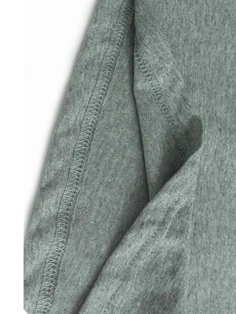 Women Gray Mesh Spliced Big Size Casual Midi Dress New Round Neck Short Sleeve Fashion Tide Spring Summer 2025 1DH9817