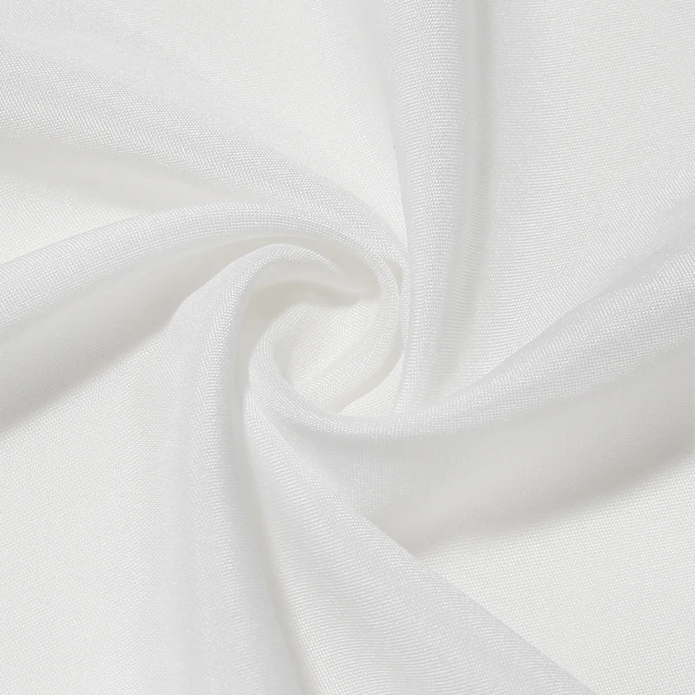 Elegant White Spaghetti Strap Midi Dress For Women Fashion Strapless Sleeveless Backless A-line Club Party Dress