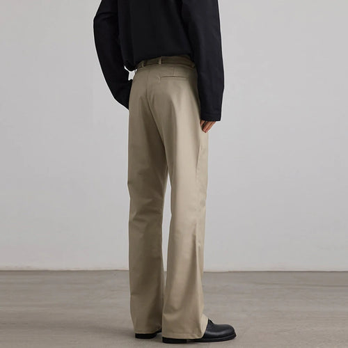 Load image into Gallery viewer, Men's Suit Pants New American Style Micro Flared Stylish Straight Wide Leg Solid Color Trendy Male Causla Trousers 9W1903
