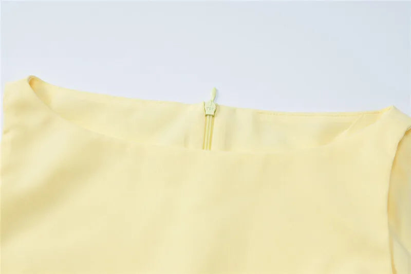 Fashion Sleeveless Sexy Mini Dress For Women Solid Color O Neck Zipper Two Layer Bodycon Club Party Dress Elegant