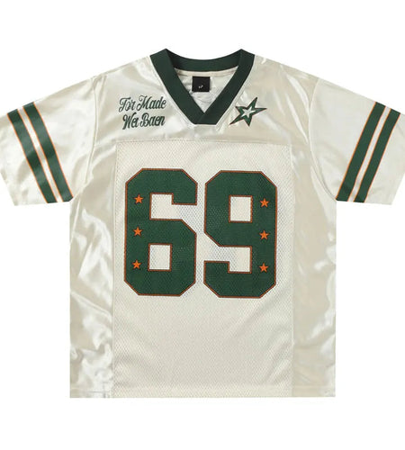 Vintage Mesh Tshirt Y2K Graphic Printed Patchwork Sports Jersey T-Shirt Streetwear Men Hip Hop Harajuku Casual Baggy Top Tee