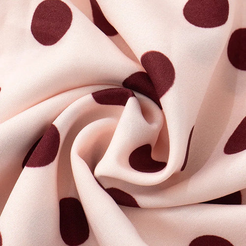 Load image into Gallery viewer, Rose Polka Dot Maxi Dress For Women Gown Spaghetti Strap Off-shoulder Sleeveless Backless Elegant Evening Club Dress
