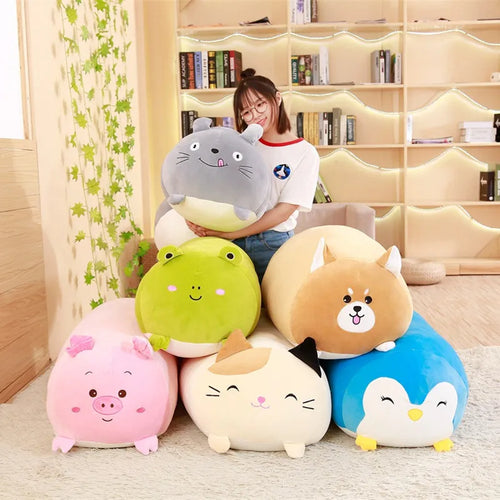 Load image into Gallery viewer, 9 Styles Animal Sweet Dinosaur Pig Cat Bear Plush Toy Soft Cartoon Panda Hamster Elephant Deer Stuffed Doll Baby Pillow Gift
