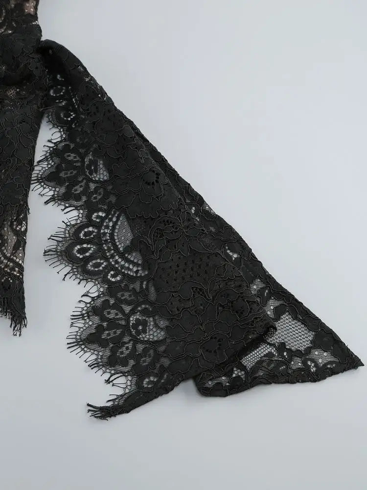 Elegant Lace Strapless Sexy Mini Dress For Women Fashion Off-shoulder Irregular Ruched Bodycon Night Club Party Dress