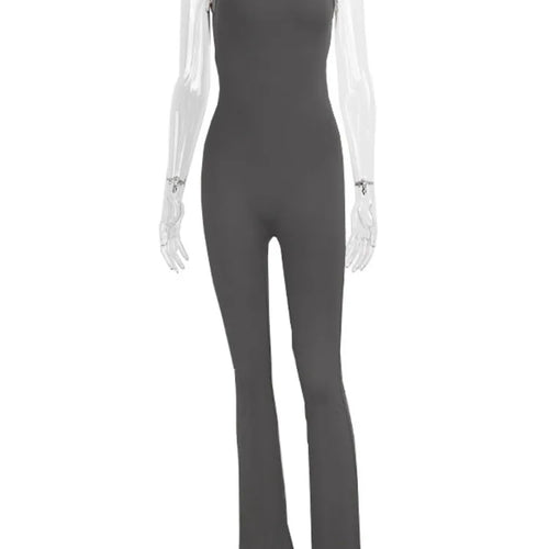 Load image into Gallery viewer, Fashion Elastic Tight Hollow Out Women Jumpsuit 2024 Slim Female Jumpsuit Long Pants Yoga Jumpsuit Sports Casual Rompers
