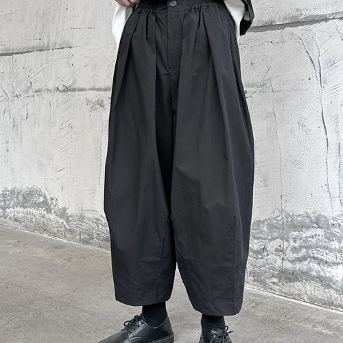 Load image into Gallery viewer, High Elastic Waist Black Pleated Long Wide Leg Pants New Loose Fit Trousers Women Fashion Tide Spring Autumn 2025 1DF9659
