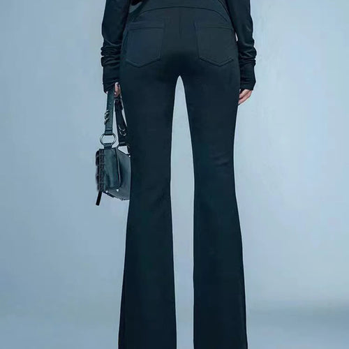 Load image into Gallery viewer, Solid Slimming Spliced Zippers Fashion Pants for Women High Waist Minimalist Full Length Pant Female Clothing New
