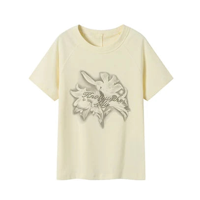 Shirts for Women Y2k T Shirts Short Sleeve O-neck Print Tees Fashion Casual Tshirts 2024 Ropa Mujer Tunic Summer Crop Tshirt