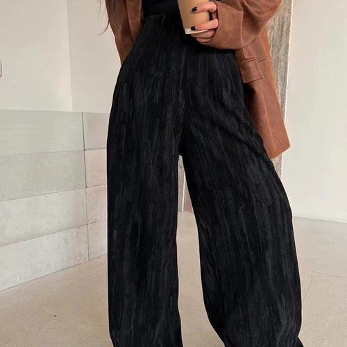 Load image into Gallery viewer, Colorblock Casual Loose Pants For Women High Waistt Temperament Minimalist Wide Leg Pant Female Fashion Clothing
