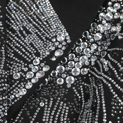 Load image into Gallery viewer, Solid Spliced Diamonds Blazers For Women Lapel Long Sleeve Tunic Patchwork Button Coats Female Fashion Style New
