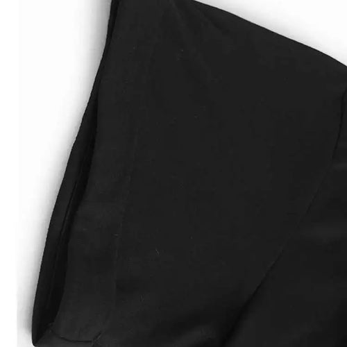 Load image into Gallery viewer, Women Black Irregular Pleated Big Size Casual T-shirt New Round Neck Shhort  Sleeve Fashion Spring Summer 2025 1DH5712
