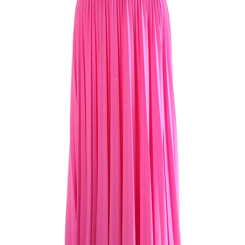 Load image into Gallery viewer, High Elastic Waist Purple Rhinestones Pleated A-line Half-body Skirt Women Fashion Tide New Spring Autumn 2025 1DJ1032
