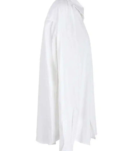 Women White Brief Shaped Big Size Casual Blouse New Lapel Long Sleeve Shirt Fashion Tide Spring Autumn 2025 CPG1165