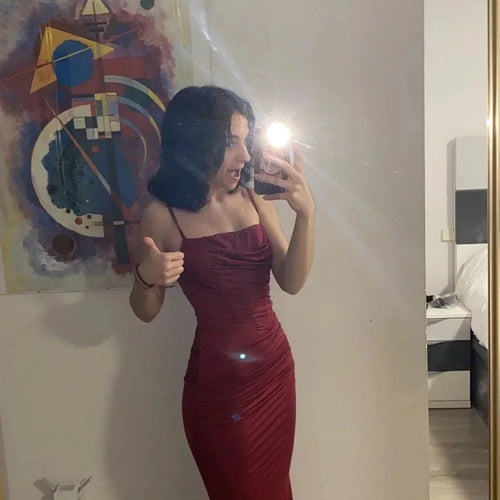 Load image into Gallery viewer, Elegant Dresses for Women Almond Corset Maxi Dress Draped Evening Night Party Dresses Bodycon Sexy Backless Dress with Fishbone
