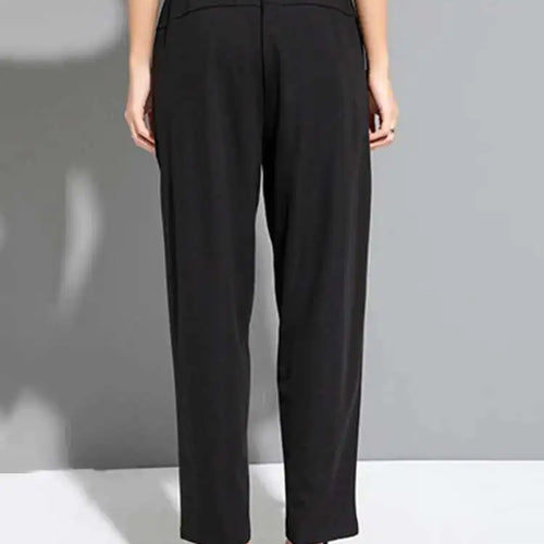 Load image into Gallery viewer, High Elastic Waist Black Topstitched Harem Pants New Loose Fit Trousers Women Fashion Tide Spring Autumn 2025 1DF6500
