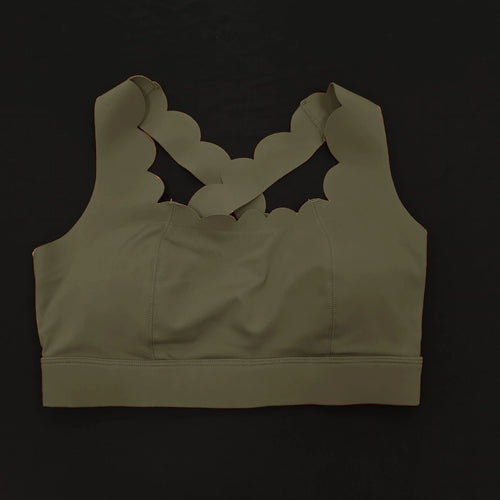 Load image into Gallery viewer, Pad Cross Shoulder Strap Yoga Bra Running Sports Bra Gym Top Women Stretch Pull Up Underwear Women Vest Fitness Tank Top
