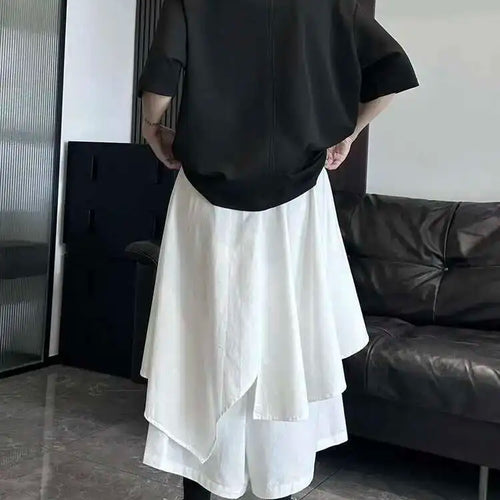 Load image into Gallery viewer, High Elastic Waist Beige Irregular Layers A-line Half-body Skirt Women Fashion Tide New Spring Autumn 2025 1DH5521

