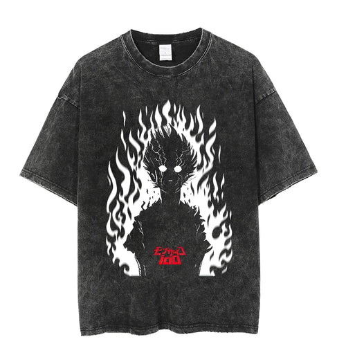 Load image into Gallery viewer, Vintage Washed Tshirts Anime T Shirt Harajuku Oversize Tee Cotton fashion Streetwear unisex top Medusa
