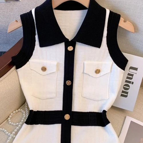 Load image into Gallery viewer, Knit Knitted Sexy Mini Dress Women Japan Korean Fashion Kpop Bodycon Wrap Slim Short Dresses Office Ladies
