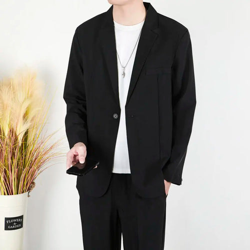 Load image into Gallery viewer, Men's Business Casual Suit Jackets Solid Color Single Breasted New Trendy Loose Handsome Spring Male Blazer 2025 9W1307
