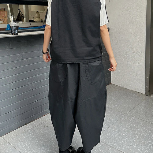 Load image into Gallery viewer, High Elastic Waist Black Brief Pocket Casual Harem Pants New Trousers Women Fashion Tide Spring Autumn 20251DJ1385
