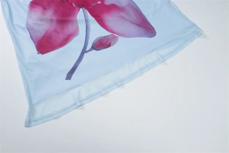 Off-shoulder Print Sexy Maxi Dress Women Gown Summer New Strapless Sleeveless Backless Bodycon Long Dress Elegant