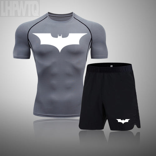 Load image into Gallery viewer, Quick Dry Running Shirt Men Rashgard Fitness Sport Gym T-Shirt Superhero Set Gym Clothing Workout Short Sleeve Tshirt For Men

