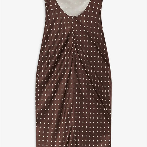 Load image into Gallery viewer, Lace Strapless Backless Sexy Midi Dress For Women Fashion Off-shoulder Sleeveless Bodycon Polka Dot Dress Elegant
