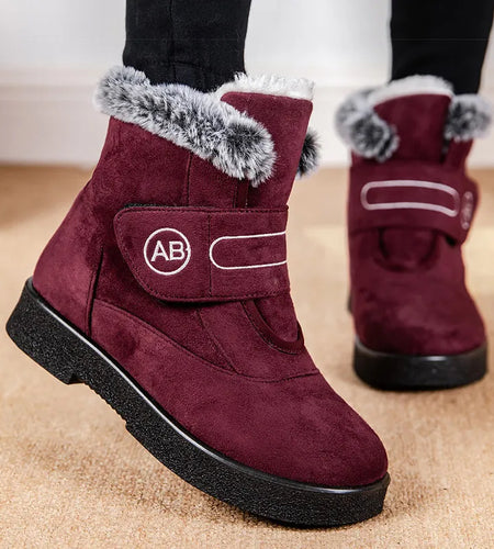 Women's Boots Classics Ankle Boots With Fur Super Warm Winter Shoes Woman Snow Boots Low Heels Women Booties Winter Footwear