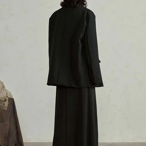 Load image into Gallery viewer, Women Black Embroidery Vintage Big Size Blazer New Stand Collar Long Sleeve Jacket Fashion Tide Spring Autumn 2025 1DH4322
