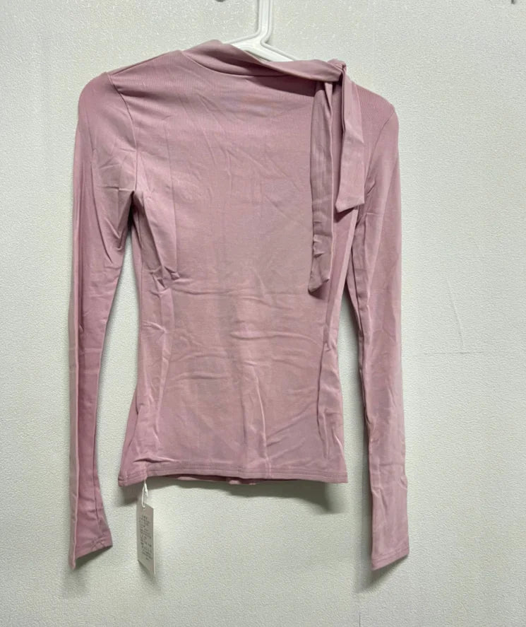 Women Vintage Y2k Aesthetic T-shirts Streetwear Bow Bottoming Grunge Fairy Tshirts 2025 Spring Half Harajuku Solid Simple Tees