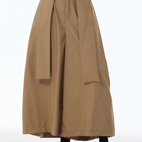 Load image into Gallery viewer, High Elastic Waist Khaki Patch Spliced Long Wide Leg Pants New Trousers Women Fashion Tide Spring Autumn 2025 1DJ1253
