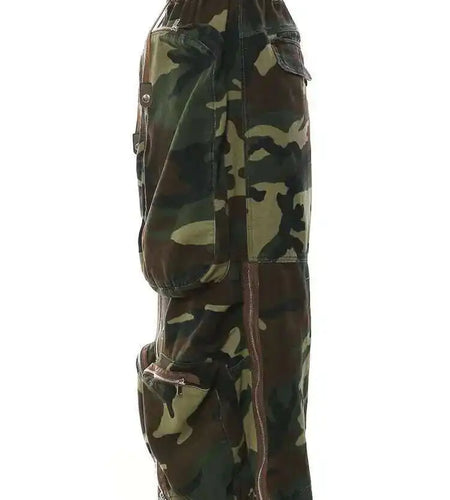 High Elastic Waist Orange Pocket Zipper Long Casual Half-body Skirt Women Fashion Tide New Spring Autumn 2025 1DE9890