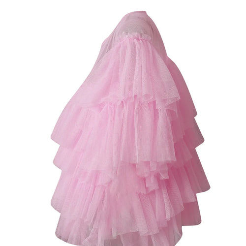 Load image into Gallery viewer, Mesh T-shirt Cake Half-body Skirt Two Pieces Suit New Round Neck Short Sleeve Women Fashion Spring Summer 2025 CPG3209
